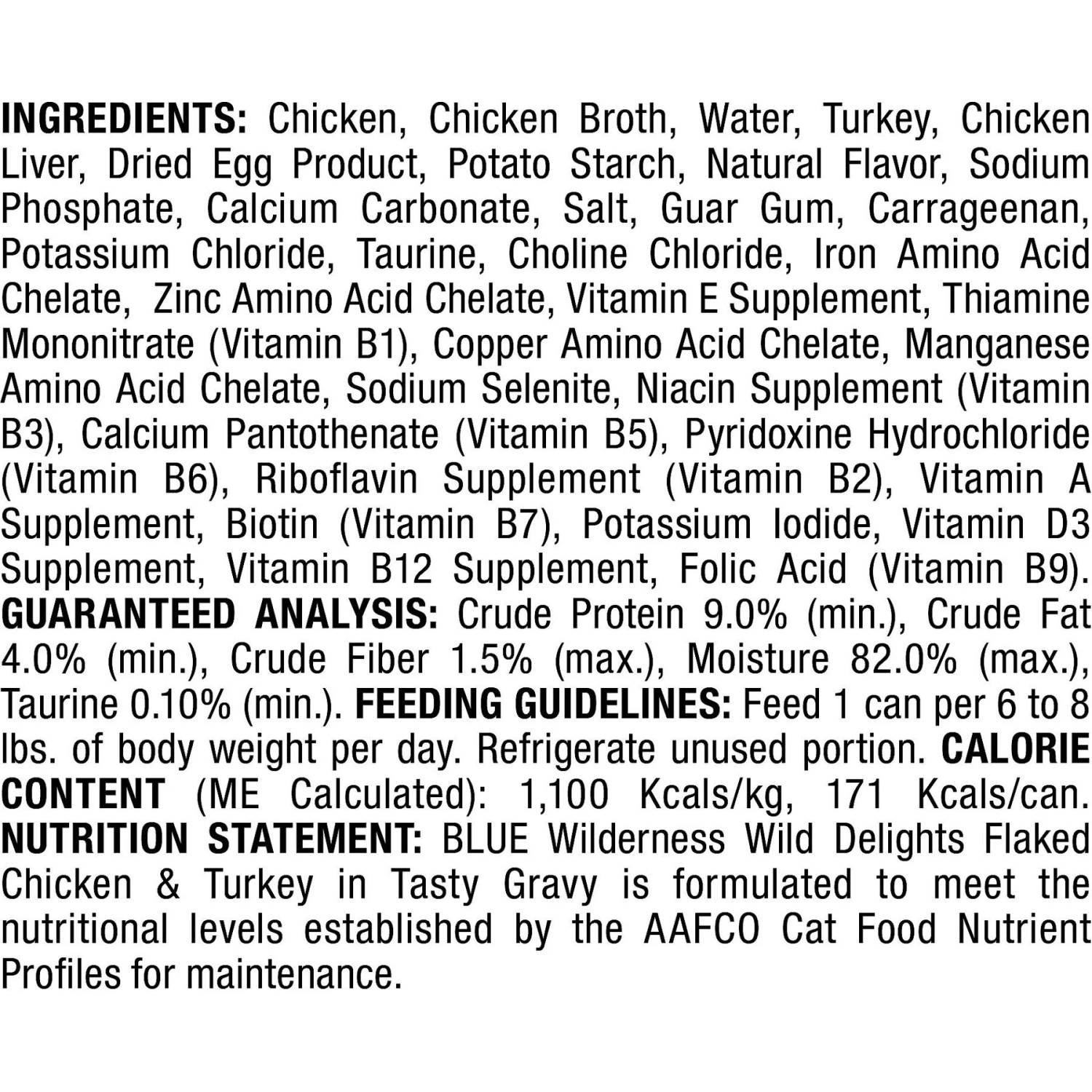 Blue Buffalo Wilderness Wild Delights Flaked Chicken & Turkey Grain-Free Canned Cat Food 5 Blue Buffalo Wilderness Wild Delights Flaked Chicken & Turkey Grain-Free Canned Cat Food - Image 3