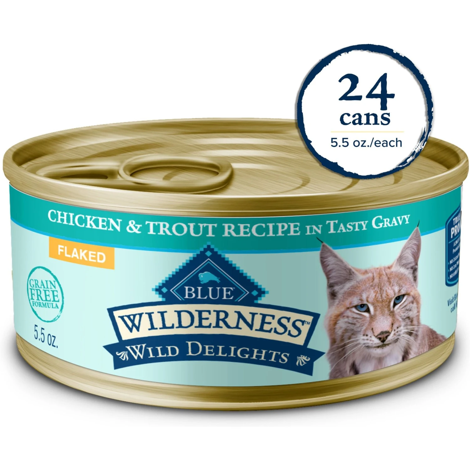 Blue Buffalo Wilderness Wild Delights Flaked Chicken & Trout Grain-Free Canned Cat Food 3 Blue Buffalo Wilderness Wild Delights Flaked Chicken & Trout Grain-Free Canned Cat Food