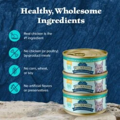 Blue Buffalo Wilderness Wild Delights Flaked Chicken & Trout Grain-Free Canned Cat Food 14 Blue Buffalo Wilderness Wild Delights Flaked Chicken & Trout Grain-Free Canned Cat Food -Blue Buffalo Shop 75646 PT5. AC SS1800 V1646781390