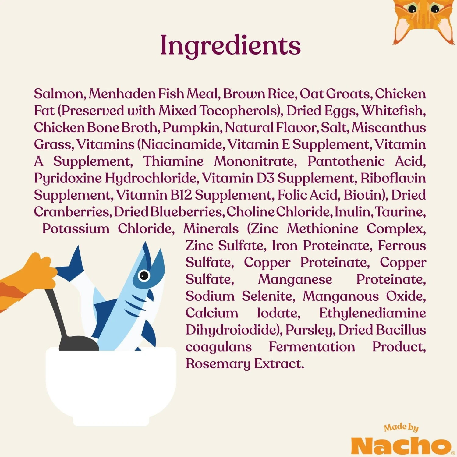 Made By Nacho Bone Broth Infused Sustainably Caught Salmon & Pumpkin Recipe Dry Cat Food 8 Made By Nacho Bone Broth Infused Sustainably Caught Salmon & Pumpkin Recipe Dry Cat Food - Image 6