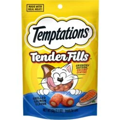 Temptations Tender Fills Grilled Salmon Flavor Soft & Crunchy Cat Treats