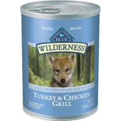 Blue Buffalo Wilderness Turkey & Chicken Grill Grain-Free Puppy Canned Dog Food