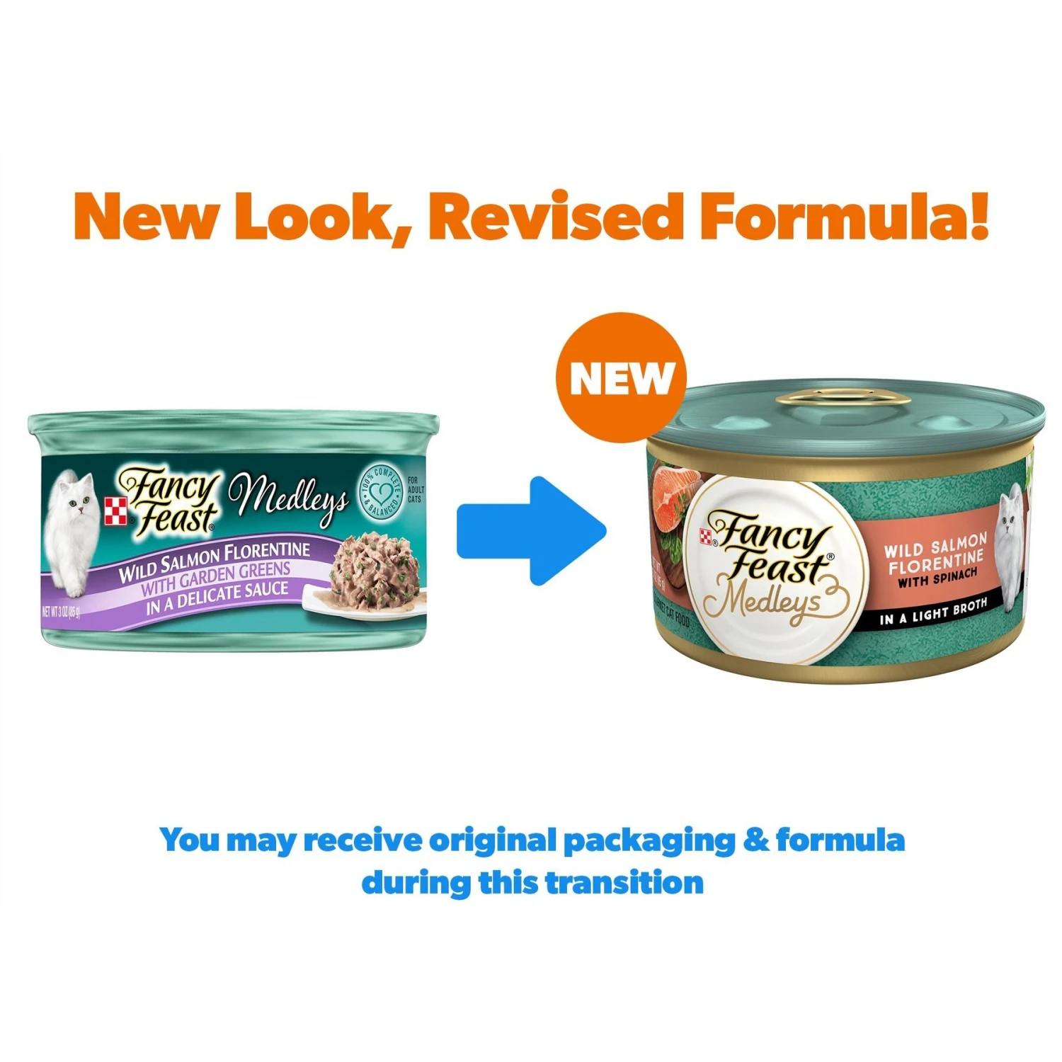 Fancy Feast Medleys Wild Salmon Florentine Canned Cat Food 4 Fancy Feast Medleys Wild Salmon Florentine Canned Cat Food - Image 2