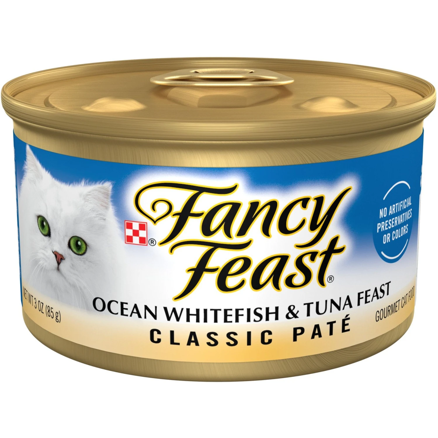 Fancy Feast Classic Ocean Whitefish & Tuna Feast Wet Cat Food 3 Fancy Feast Classic Ocean Whitefish & Tuna Feast Wet Cat Food