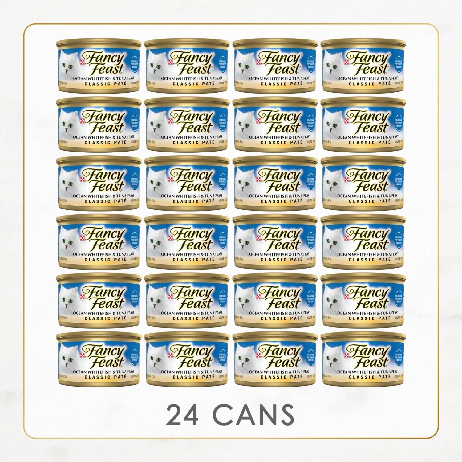 Fancy Feast Classic Ocean Whitefish & Tuna Feast Wet Cat Food 4 Fancy Feast Classic Ocean Whitefish & Tuna Feast Wet Cat Food - Image 2