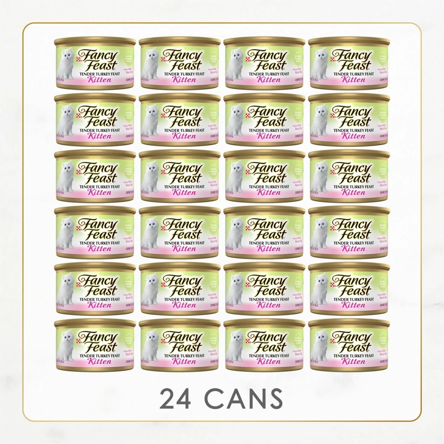 Fancy Feast Kitten Tender Turkey Feast Canned Cat Food 4 Fancy Feast Kitten Tender Turkey Feast Canned Cat Food - Image 2