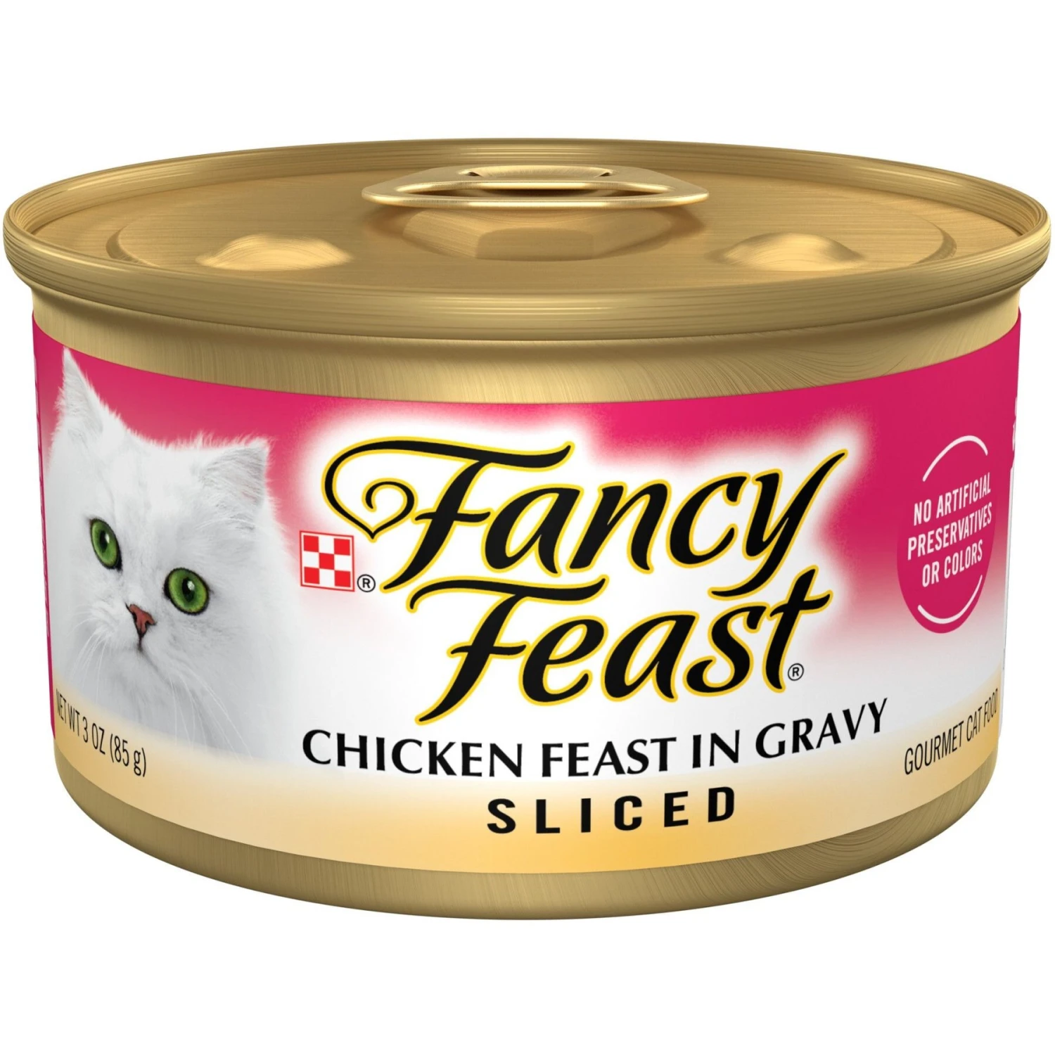 Fancy Feast Sliced Chicken Feast In Gravy Canned Cat Food 3 Fancy Feast Sliced Chicken Feast In Gravy Canned Cat Food