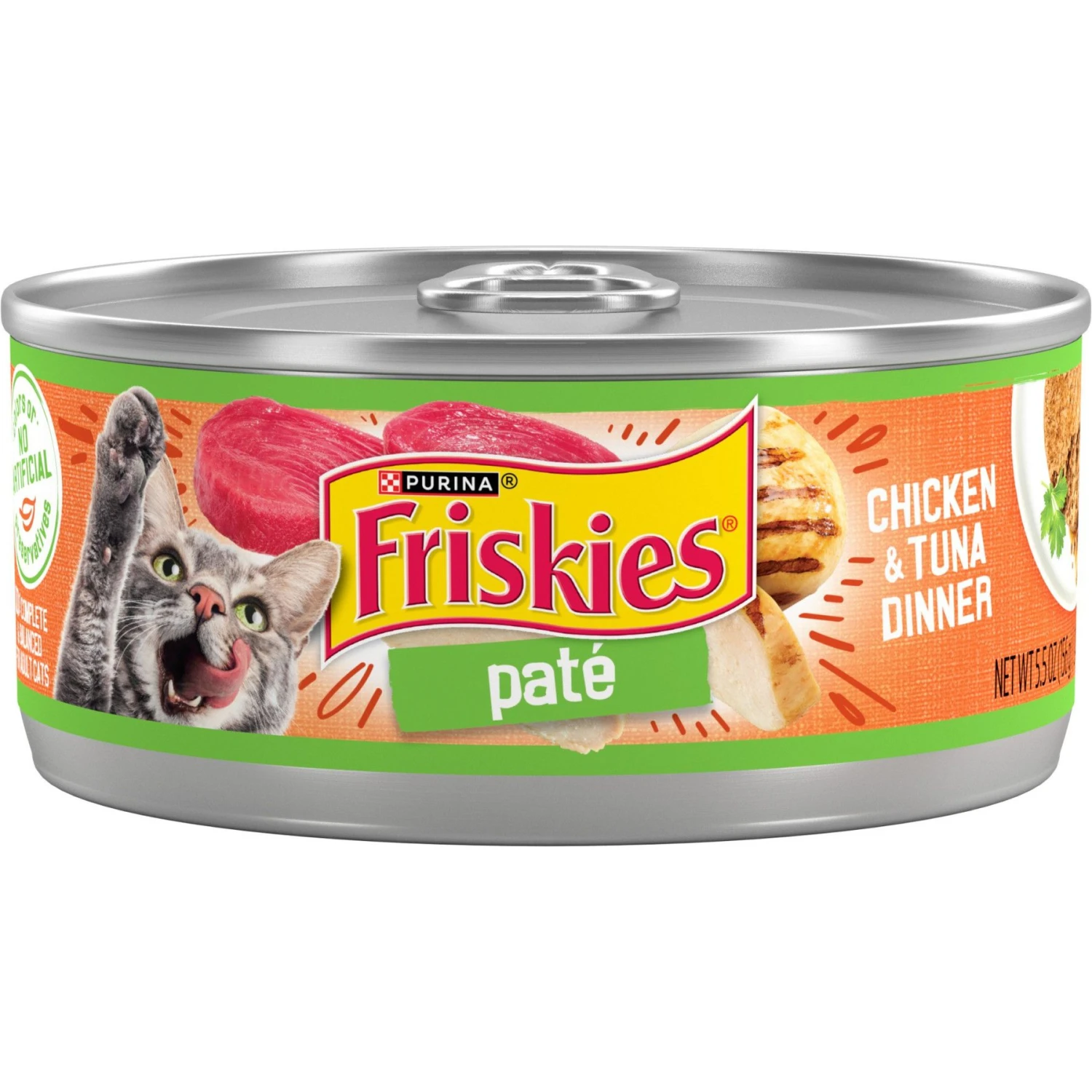 Friskies Classic Pate Chicken & Tuna Dinner Canned Cat Food 3 Friskies Classic Pate Chicken & Tuna Dinner Canned Cat Food