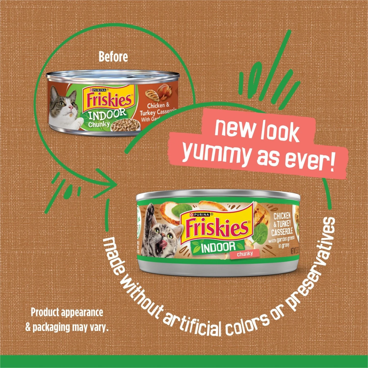 Friskies Indoor Chunky Chicken & Turkey Casserole Canned Cat Food 4 Friskies Indoor Chunky Chicken & Turkey Casserole Canned Cat Food - Image 2