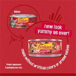 Friskies Prime Filets With Beef In Gravy Canned Cat Food 12 Friskies Prime Filets With Beef In Gravy Canned Cat Food -Blue Buffalo Shop 76389 PT1. AC SS1800 V1699369642