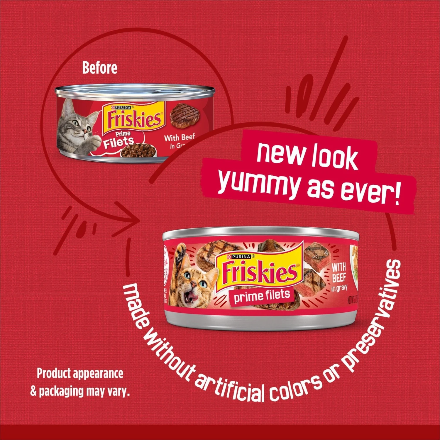Friskies Prime Filets With Beef In Gravy Canned Cat Food 4 Friskies Prime Filets With Beef In Gravy Canned Cat Food - Image 2