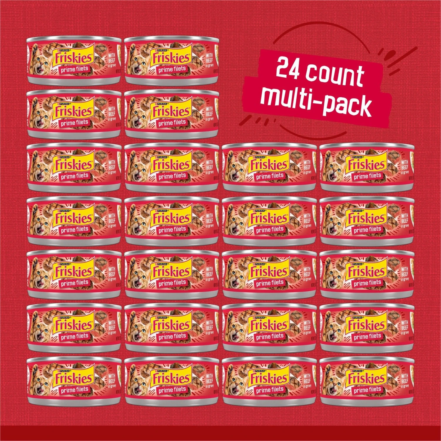 Friskies Prime Filets With Beef In Gravy Canned Cat Food 5 Friskies Prime Filets With Beef In Gravy Canned Cat Food - Image 3