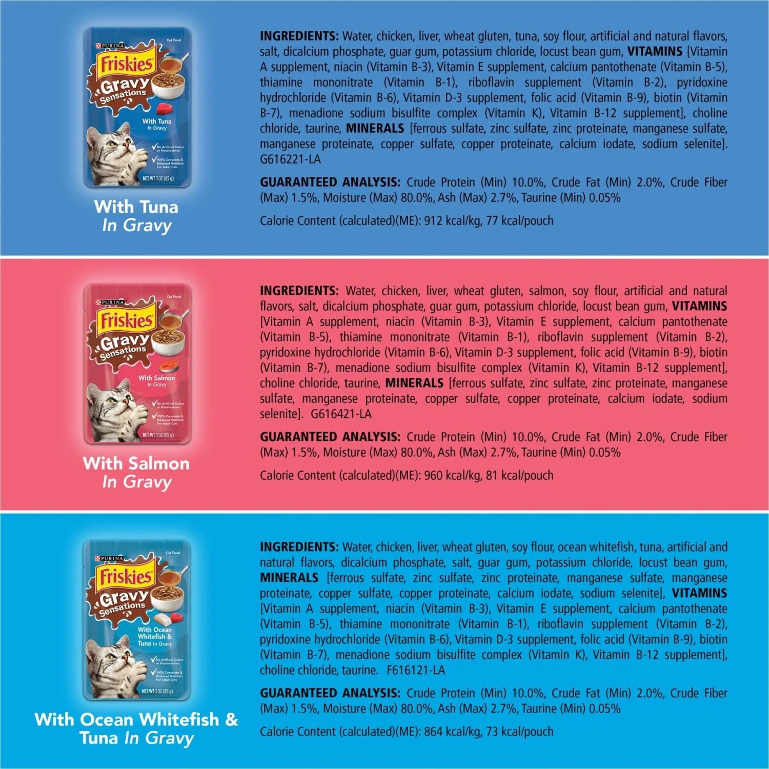 Friskies Gravy Sensations Seafood Favorites Wet Cat Food Pouches 6 Friskies Gravy Sensations Seafood Favorites Wet Cat Food Pouches - Image 4