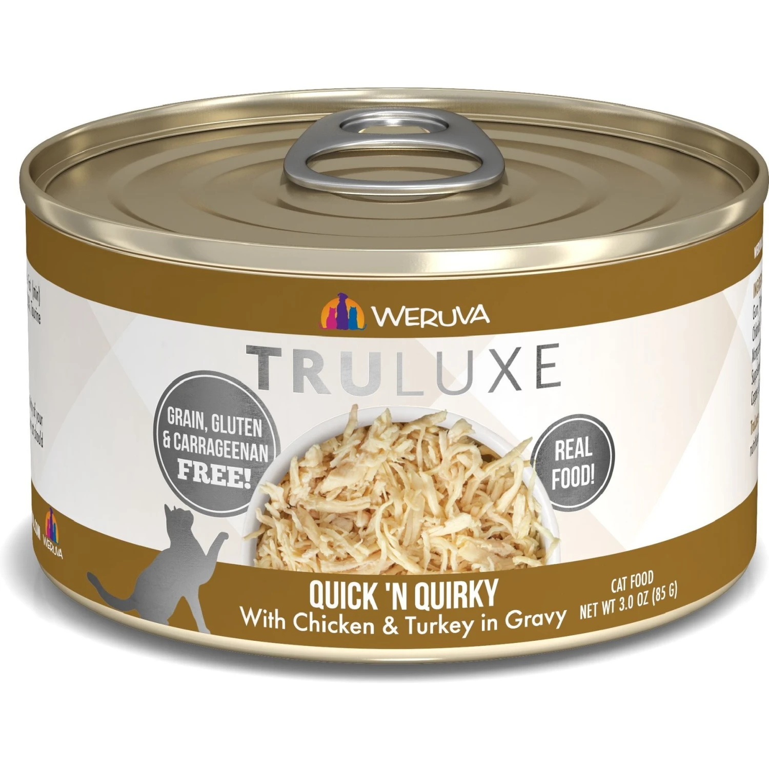 Weruva Truluxe Quick 'N Quirky With Chicken & Turkey In Gravy Grain-Free Canned Cat Food 3 Weruva Truluxe Quick 'N Quirky With Chicken & Turkey In Gravy Grain-Free Canned Cat Food