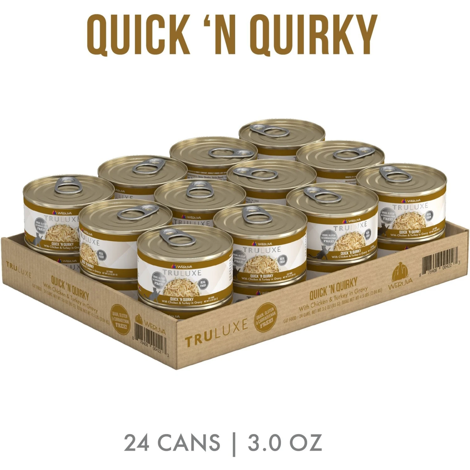 Weruva Truluxe Quick 'N Quirky With Chicken & Turkey In Gravy Grain-Free Canned Cat Food 4 Weruva Truluxe Quick 'N Quirky With Chicken & Turkey In Gravy Grain-Free Canned Cat Food - Image 2