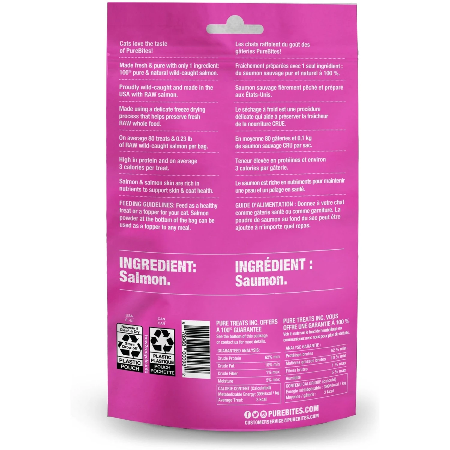 PureBites Freeze-Dried Salmon Cat Treats 5 PureBites Freeze-Dried Salmon Cat Treats - Image 3