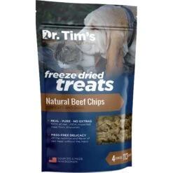 Dr. Tim's Natural Beef Chips Genuine Freeze-Dried Dog & Cat Treats