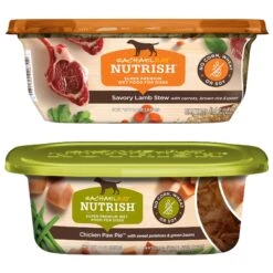 Rachael Ray Nutrish Natural Savory Lamb Stew Natural Wet Dog Food & Rachael Ray Nutrish Natural Chicken Paw Pie Natural Wet Dog Food