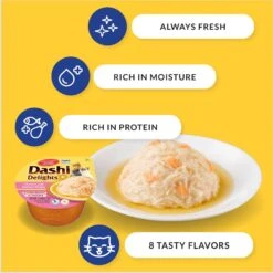 Inaba Dashi Delights Chicken With Tuna & Scallop Flavored Bits In Broth Cat Food Topping 13 Inaba Dashi Delights Chicken With Tuna & Scallop Flavored Bits In Broth Cat Food Topping -Blue Buffalo Shop 778462 PT4. AC SS1800 V1679069715