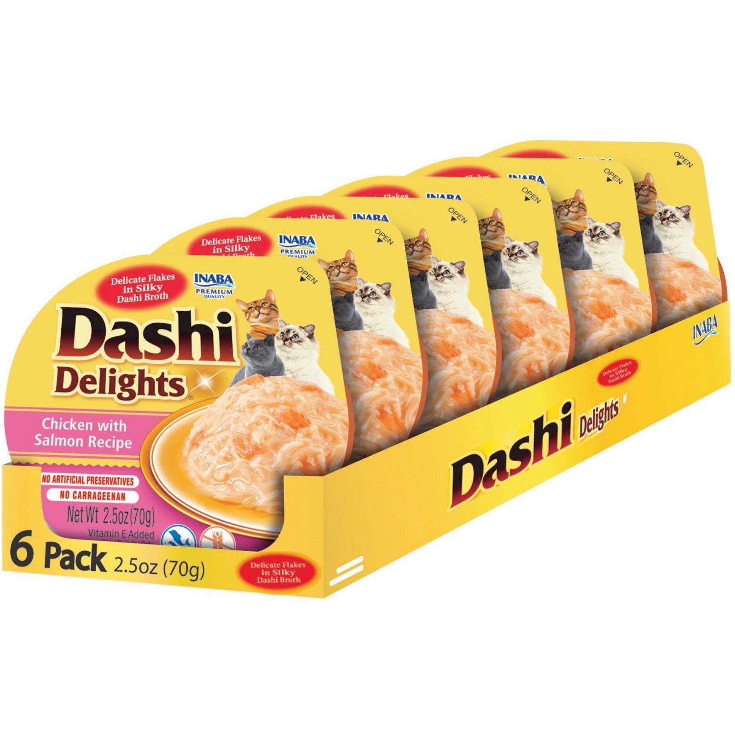 Inaba Dashi Delights Chicken With Salmon Flavored Bits In Broth Cat Food Topping 3 Inaba Dashi Delights Chicken With Salmon Flavored Bits In Broth Cat Food Topping
