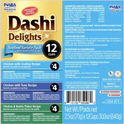 Inaba Dashi Delight Seafood Flavored Variety Pack Bits In Broth Cat Food Topping -Blue Buffalo Shop 778574 PT2. AC SS1800 V1679069156