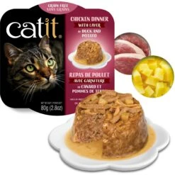 Catit Dinner Chicken With Duck & Potato Cat Wet Food, 2.8-oz Can -Blue Buffalo Shop 781758 PT2. AC SS1800 V1677077851