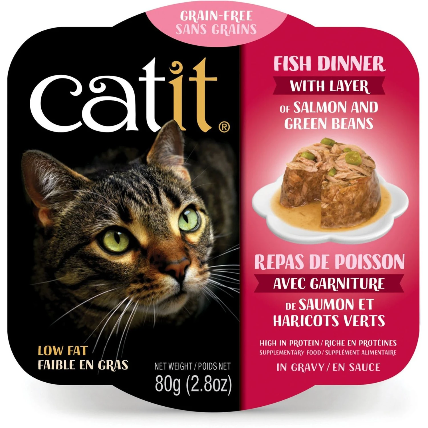 Catit Dinner Ocean Fish With Salmon & Green Beans Cat Wet Food, 2.8-oz Can 3 Catit Dinner Ocean Fish With Salmon & Green Beans Cat Wet Food, 2.8-oz Can