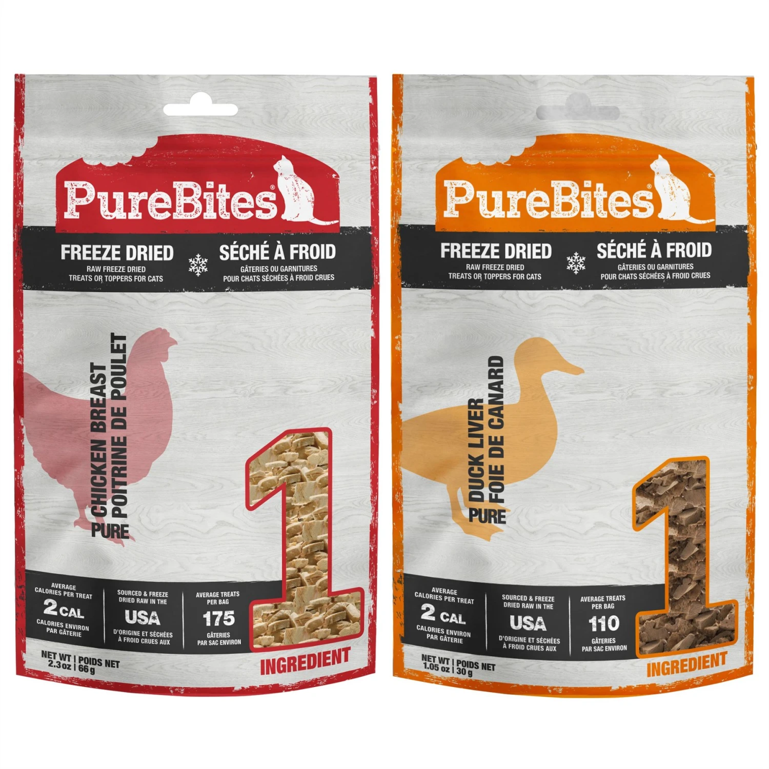 PureBites Chicken Breast Freeze-Dried Raw Cat Treats & PureBites Duck Freeze-Dried Raw Cat Treats 3 PureBites Chicken Breast Freeze-Dried Raw Cat Treats & PureBites Duck Freeze-Dried Raw Cat Treats