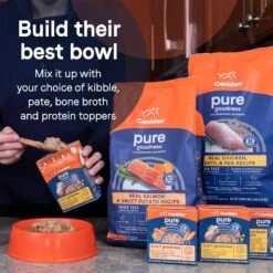 CANIDAE PURE 2-in-1 Goodness Pate Recipe Real Salmon & Sweet Potatoes In Bone Broth Wet Dog Food, 11.5-oz Box, Case Of 6 -Blue Buffalo Shop 787110 PT6. AC SS1800 V1678479804