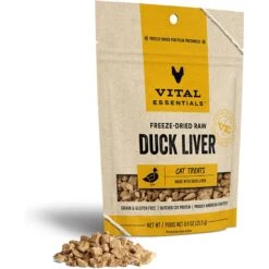 Vital Essentials Duck Liver Treats Freeze-Dried Raw Cat Treats