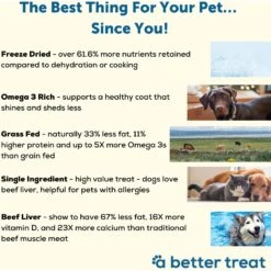 A Better Treat Freeze-Dried Beef Dog & Cat Treat, 3-oz Bag -Blue Buffalo Shop 793854 PT2. AC SS1800 V1677694035
