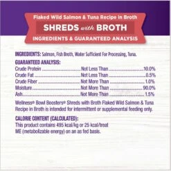 Wellness Bowl Boosters Flaked Salmon & Tuna Wet Cat Topper 17 Wellness Bowl Boosters Flaked Salmon & Tuna Wet Cat Topper -Blue Buffalo Shop 794814 PT7. AC SS1800 V1679069149