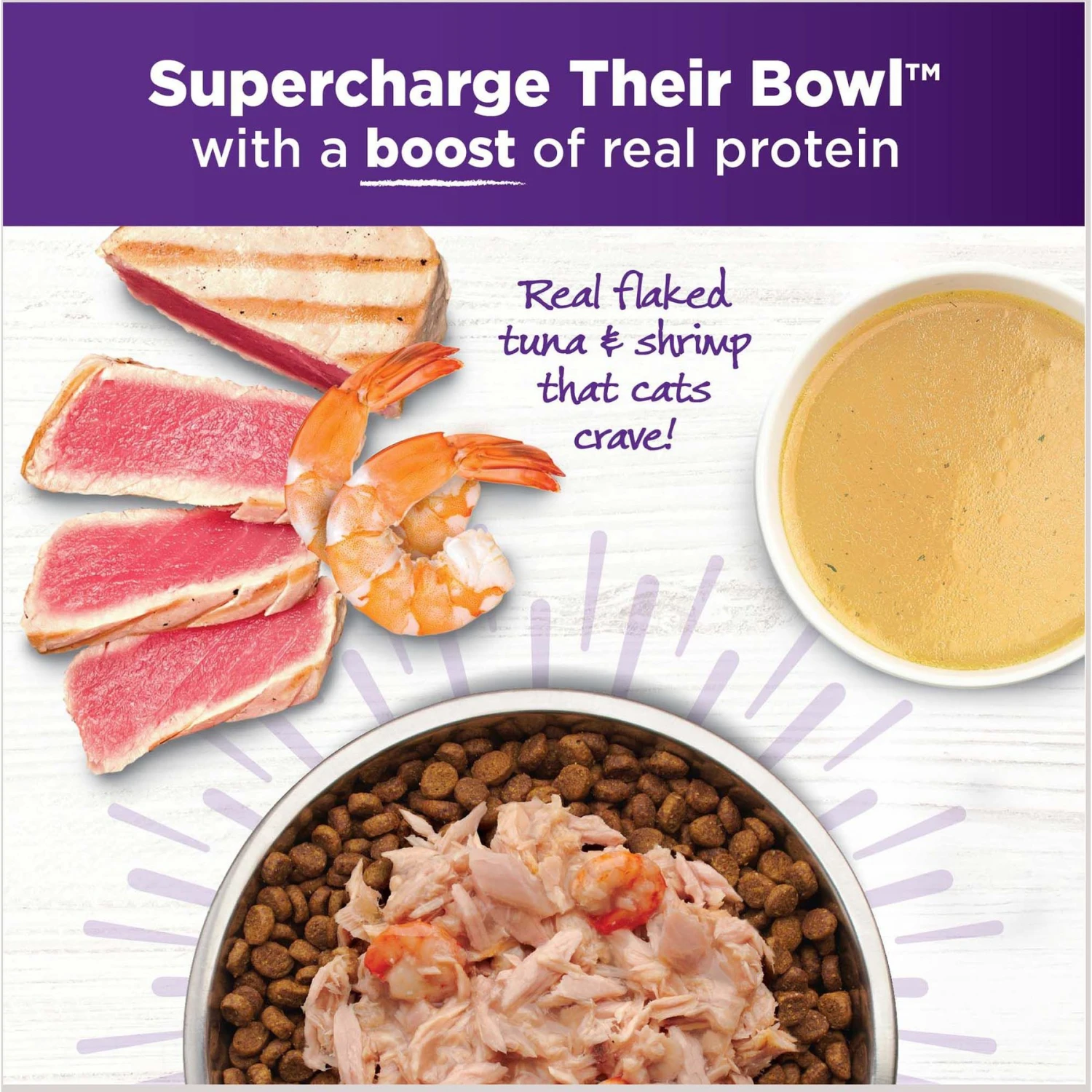 Wellness Bowl Boosters Flaked Tuna & Shrimp Wet Cat Topper 6 Wellness Bowl Boosters Flaked Tuna & Shrimp Wet Cat Topper - Image 4