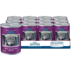 Blue Buffalo Wilderness Adult High Protein Natural Chicken & Wholesome Grains Dry Dog Food & Blue Buffalo Wilderness Beef & Chicken Grill Grain-Free Canned Dog Food -Blue Buffalo Shop 796158 PT5. AC SS1800 V1678140660
