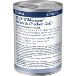 Blue Buffalo Wilderness Senior High Protein Natural Chicken & Wholesome Grains Dry Dog Food & Blue Buffalo Wilderness Turkey & Chicken Grill Grain-Free Senior Canned Dog Food 17 Blue Buffalo Wilderness Senior High Protein Natural Chicken & Wholesome Grains Dry Dog Food & Blue Buffalo Wilderness Turkey & Chicken Grill Grain-Free Senior Canned Dog Food -Blue Buffalo Shop 796166 PT6. AC SS1800 V1678140661