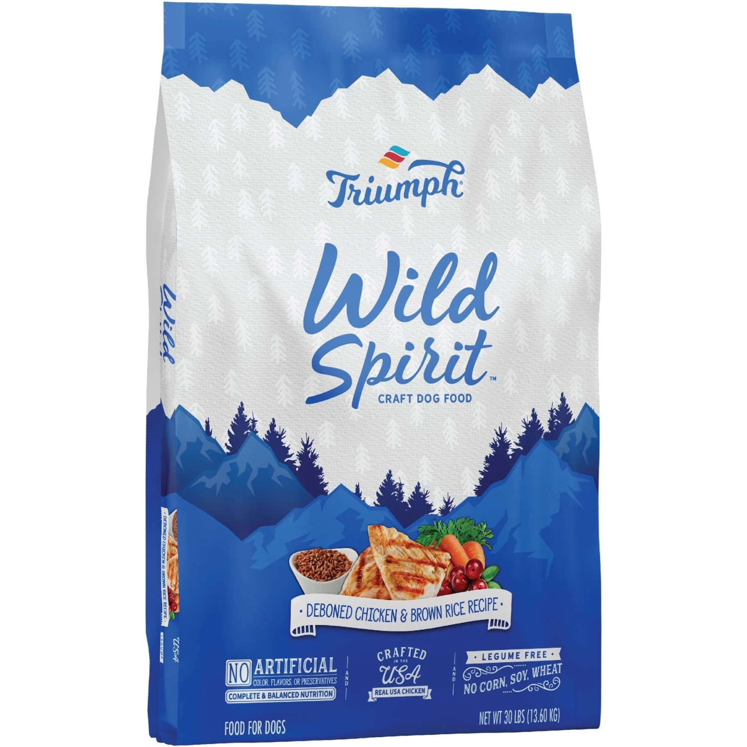 Triumph Wild Spirit Deboned Chicken & Brown Rice Recipe Dry Dog Food 3 Triumph Wild Spirit Deboned Chicken & Brown Rice Recipe Dry Dog Food