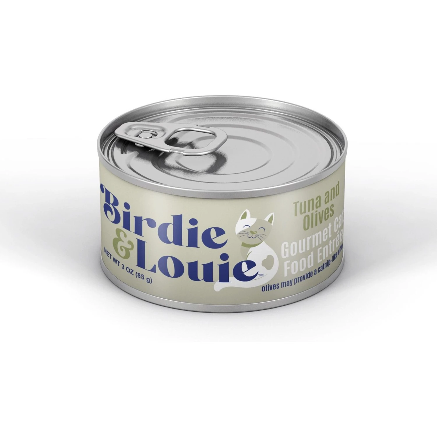 Birdie & Louie Tuna & Olives Flavored Chunks In Gravy Canned Cat Food, 3-oz, Case Of 12 3 Birdie & Louie Tuna & Olives Flavored Chunks In Gravy Canned Cat Food, 3-oz, Case Of 12