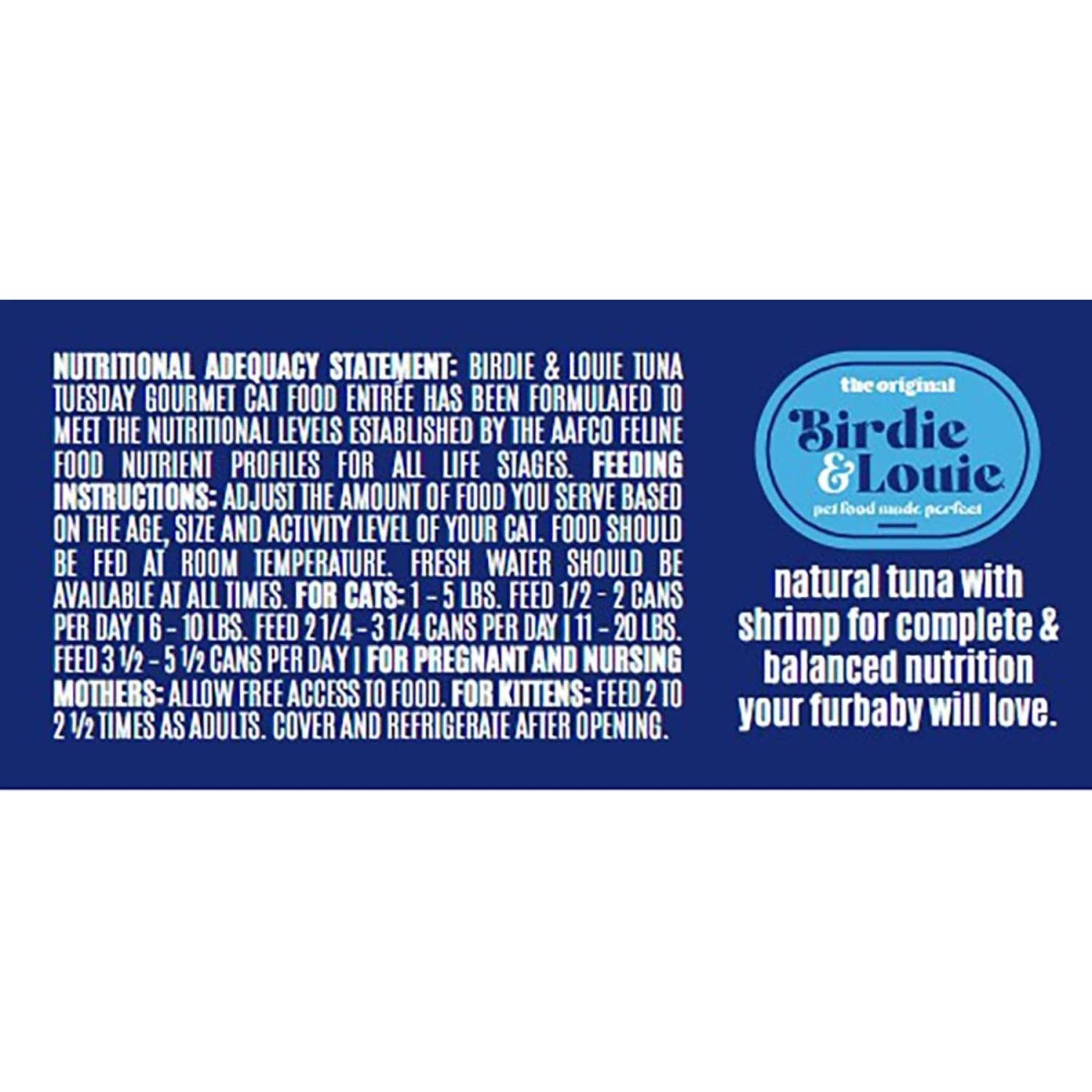 Birdie & Louie Seafood Flavored Chunks In Gravy Canned Cat Food, 3-oz, Case Of 12 5 Birdie & Louie Seafood Flavored Chunks In Gravy Canned Cat Food, 3-oz, Case Of 12 - Image 3