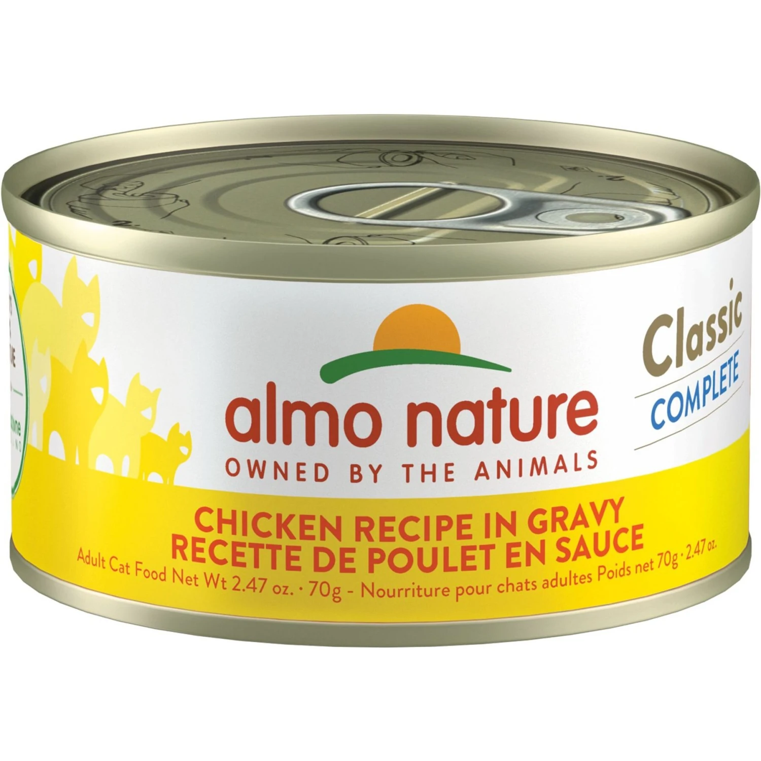 Almo Nature Classic Complete Premium Chicken Recipe In Gravy Grain-Free Wet Cat Food, 2.47-oz Can, Case Of 12 3 Almo Nature Classic Complete Premium Chicken Recipe In Gravy Grain-Free Wet Cat Food, 2.47-oz Can, Case Of 12