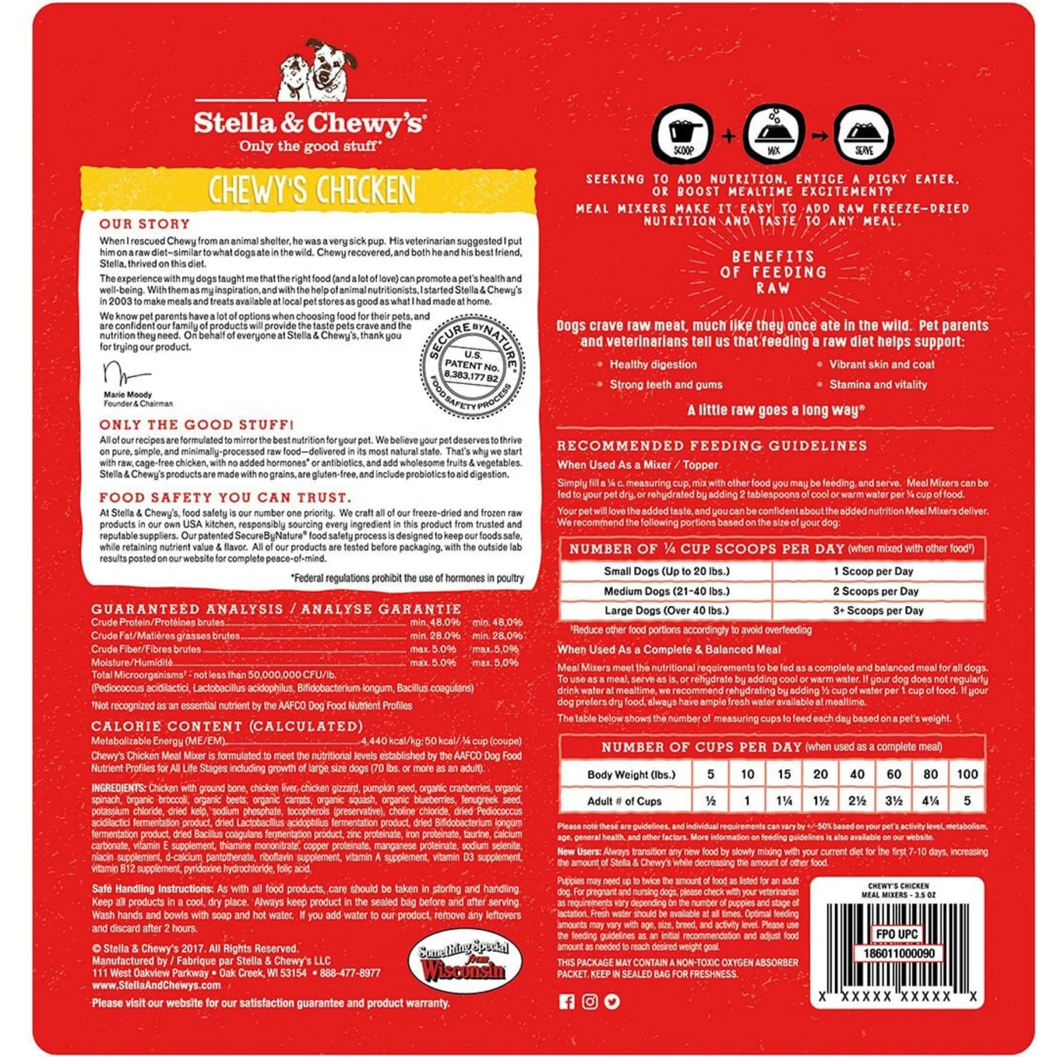 Stella & Chewy's Chewy's Chicken Meal Mixers Freeze-Dried Raw Dog Food Topper 4 Stella & Chewy's Chewy's Chicken Meal Mixers Freeze-Dried Raw Dog Food Topper - Image 2