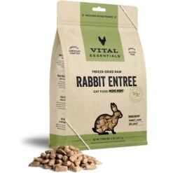 Vital Essentials Freeze-Dried Raw Rabbit Mini Nibs Entree Cat Food