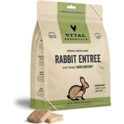 Vital Essentials Freeze-Dried Raw Rabbit Mini Patties Entree Cat Food