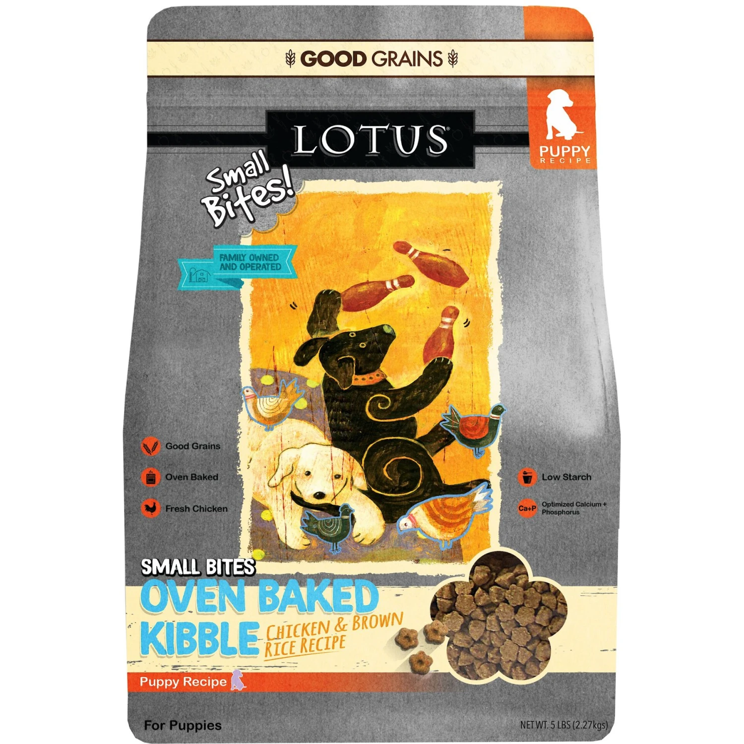 Lotus Oven-Baked Chicken Small Bites Recipe Puppy Dry Dog Food 3 Lotus Oven-Baked Chicken Small Bites Recipe Puppy Dry Dog Food