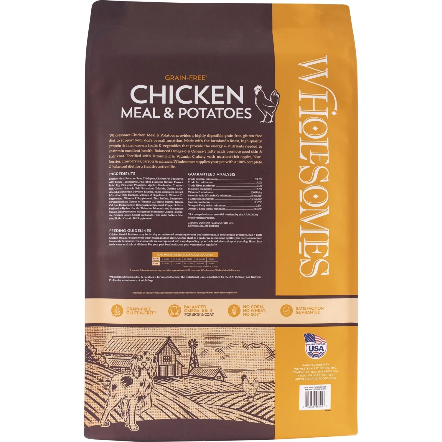 Wholesomes Chicken Meal & Potatoes Formula Grain-Free Dry Dog Food, 35-lb Bag & Wholesomes Grain-Free Beef Meal & Potatoes Formula Dry Dog Food, 35-lb Bag 5 Wholesomes Chicken Meal & Potatoes Formula Grain-Free Dry Dog Food, 35-lb Bag & Wholesomes Grain-Free Beef Meal & Potatoes Formula Dry Dog Food, 35-lb Bag - Image 3