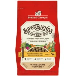 Stella & Chewy's SuperBlends Raw Coated Wholesome Grains Cage-Free Chicken & Duck Recipe With Superfoods Dry Dog Food