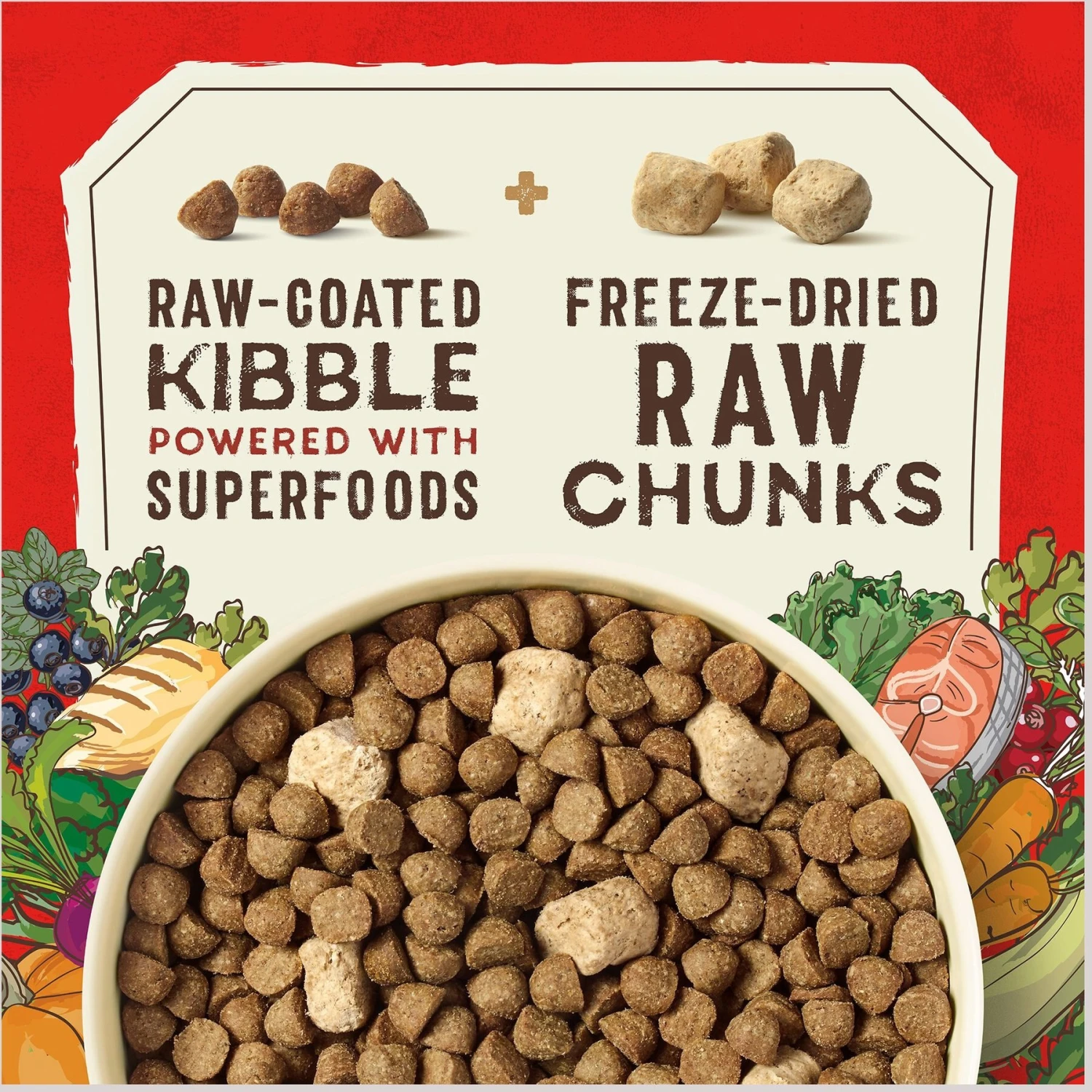 Stella & Chewy's SuperBlends Raw Blend Wholesome Grains Puppy Cage-Free Chicken & Wild Caught Salmon Recipe With Superfoods Dry Dog Food 4 Stella & Chewy's SuperBlends Raw Blend Wholesome Grains Puppy Cage-Free Chicken & Wild Caught Salmon Recipe With Superfoods Dry Dog Food - Image 2