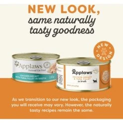 Applaws Limited Ingredient Chicken & Tuna In Broth Canned Wet Cat Food, 2.47-oz Can, Case Of 24 -Blue Buffalo Shop 836214 PT1. AC SS1800 V1685497448