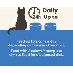 Applaws Tuna & Shrimp In Gravy Limited Ingredient Canned Wet Cat Food, 2.47-oz Can, Case Of 24 -Blue Buffalo Shop 836310 PT4. AC SS1800 V1685465443