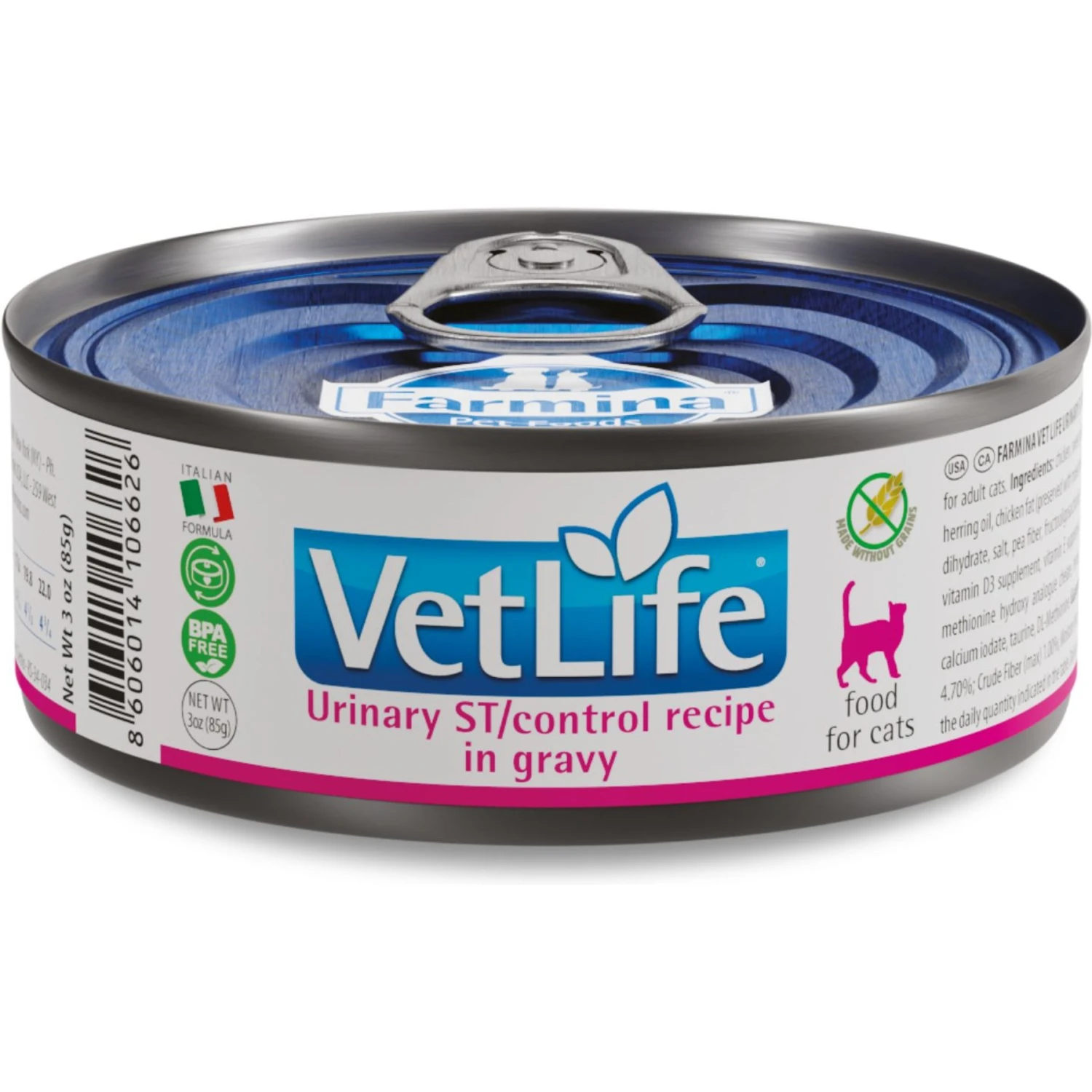 Farmina Vet Life Cat Urinary St/Control Recipe In Gravy Wet Cat Food 3 Farmina Vet Life Cat Urinary St/Control Recipe In Gravy Wet Cat Food