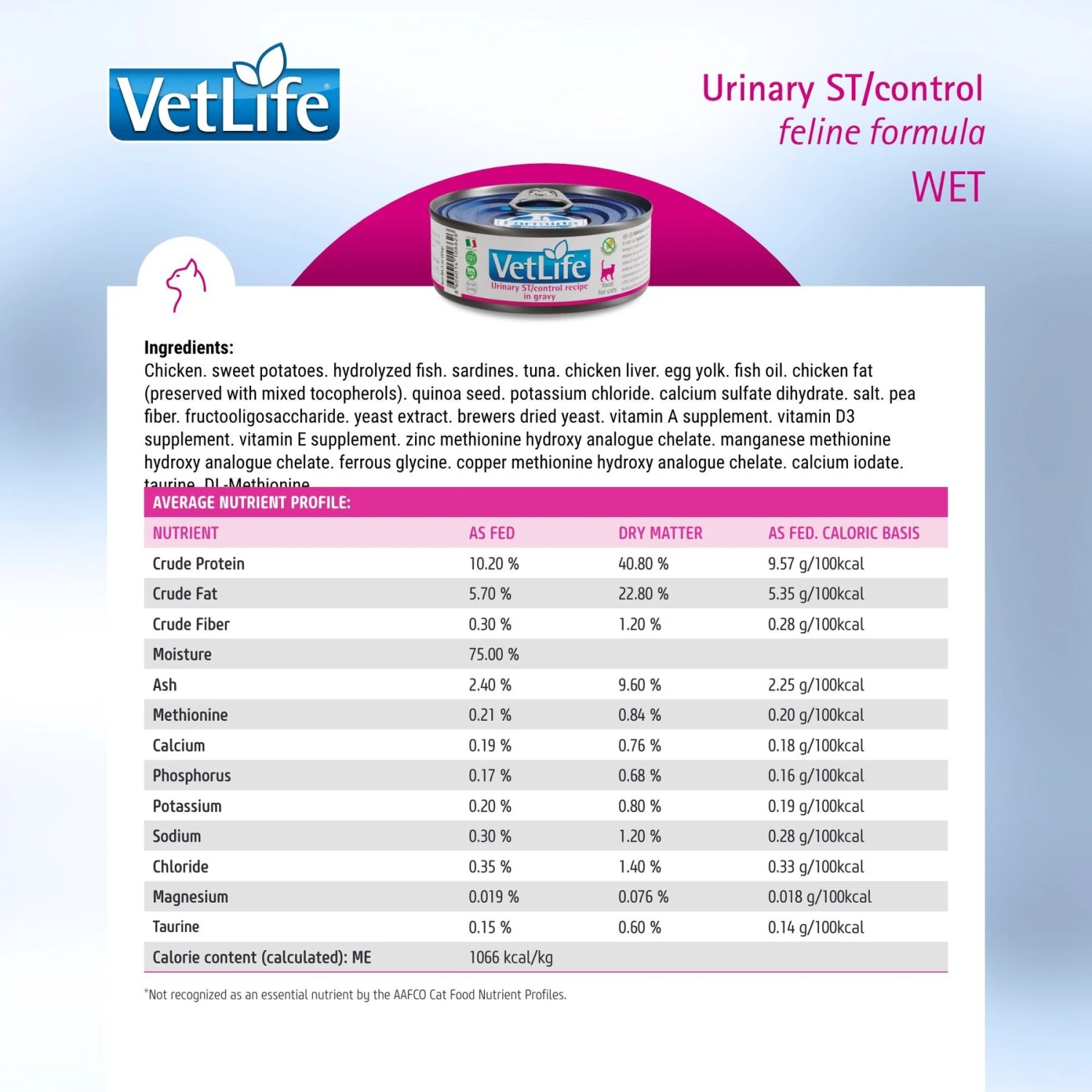 Farmina Vet Life Cat Urinary St/Control Recipe In Gravy Wet Cat Food 7 Farmina Vet Life Cat Urinary St/Control Recipe In Gravy Wet Cat Food - Image 5